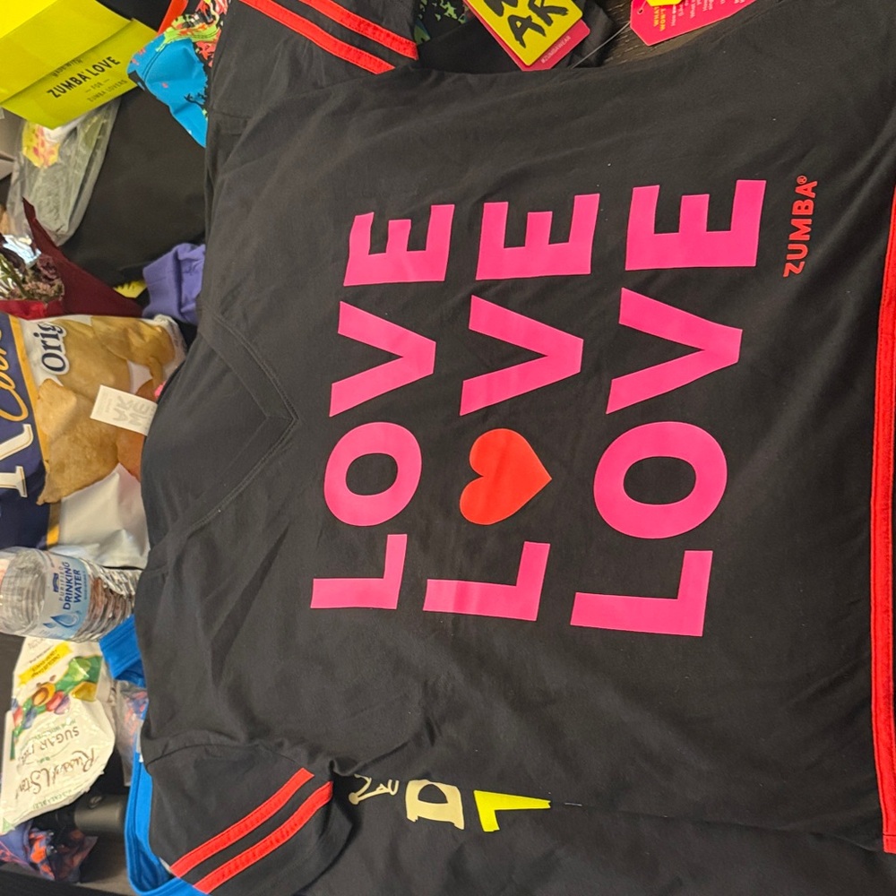 Zumba Fitness Black and Pink Shirt
